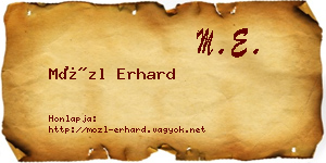 Mözl Erhard névjegykártya